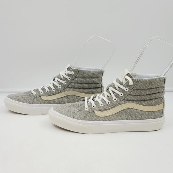 Vans Sk8-Hi Slim J&S Skate Unisex, Gray, Size 7.5 Men &  9 Women - Picture 3 of 7